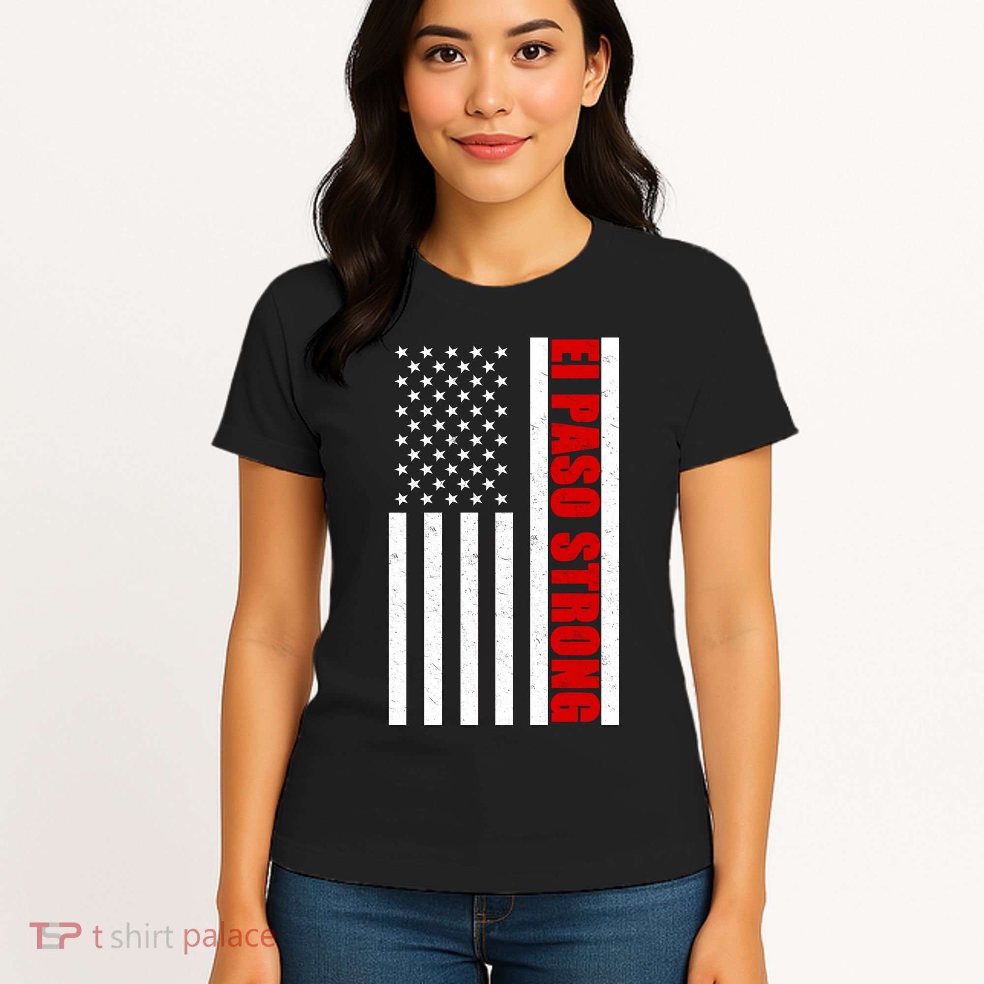 El Paso Strong American Flag Women's T-Shirt