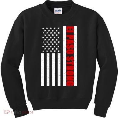 El Paso Strong American Flag Kids Sweatshirt