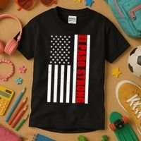 El Paso Strong American Flag Kids T-Shirt thumb 3