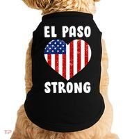 El Paso Strong American Texas Heart Doggie Tank thumb 0