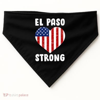 El Paso Strong American Texas Heart USA-Made Doggie Bandana