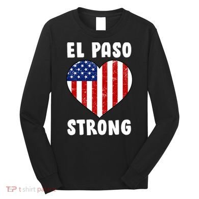 El Paso Strong American Texas Heart Long Sleeve Shirt