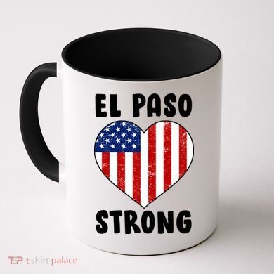 El Paso Strong American Texas Heart Coffee Mug