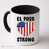 El Paso Strong American Texas Heart Coffee Mug thumb 0