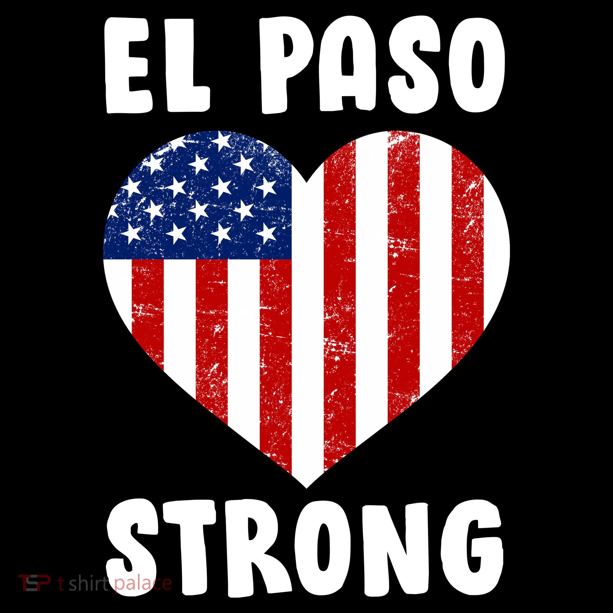 El Paso Strong American Texas Heart Coaster