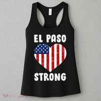 El Paso Strong American Texas Heart Women's Tank Top thumb 3