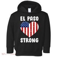 El Paso Strong American Texas Heart Toddler Hoodie thumb 0