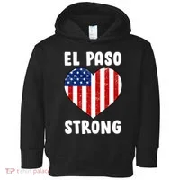 El Paso Strong American Texas Heart Toddler Hoodie thumb 0