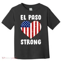El Paso Strong American Texas Heart Toddler T-Shirt thumb 0
