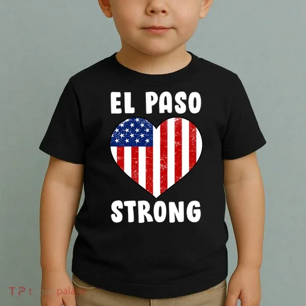 El Paso Strong American Texas Heart Toddler T-Shirt