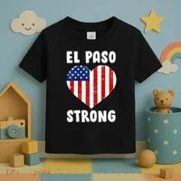 El Paso Strong American Texas Heart Toddler T-Shirt thumb 3