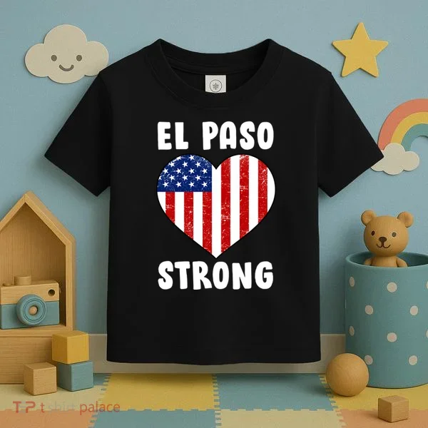 El Paso Strong American Texas Heart Toddler T-Shirt