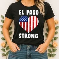 El Paso Strong American Texas Heart Women's T-Shirt thumb 2