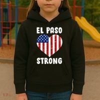 El Paso Strong American Texas Heart Kids Hoodie thumb 3