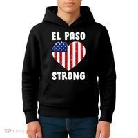 El Paso Strong American Texas Heart Kids Hoodie thumb 4