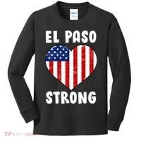 El Paso Strong American Texas Heart Kids Long Sleeve Shirt thumb 0