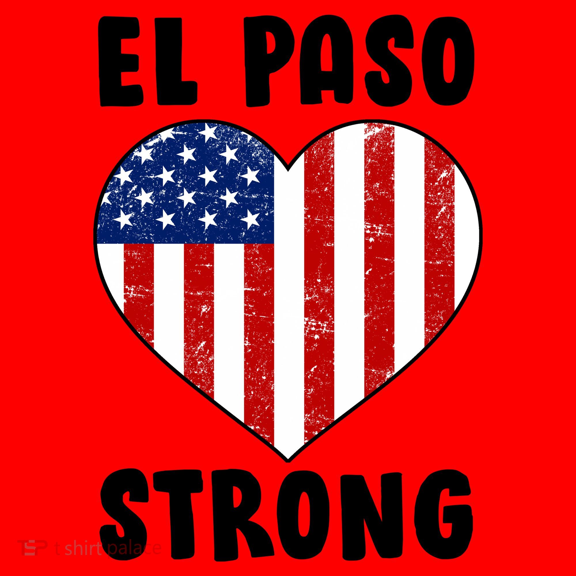 El Paso Strong American Texas Heart Santa Hat
