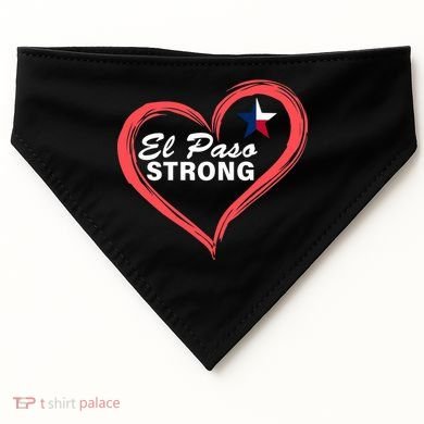 El Paso Strong Heart Texas Star USA-Made Doggie Bandana