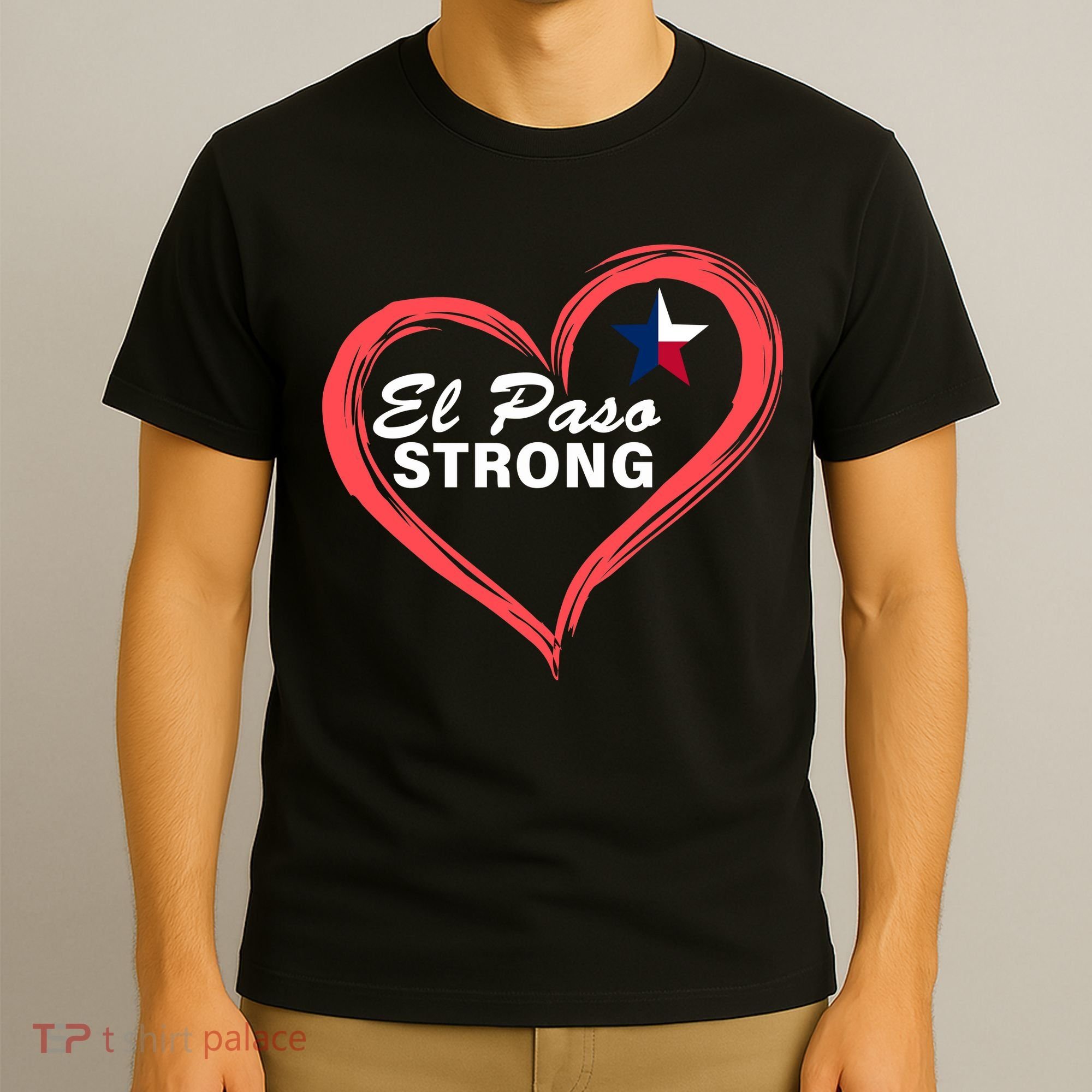 El Paso Strong Heart Texas Star T-Shirt