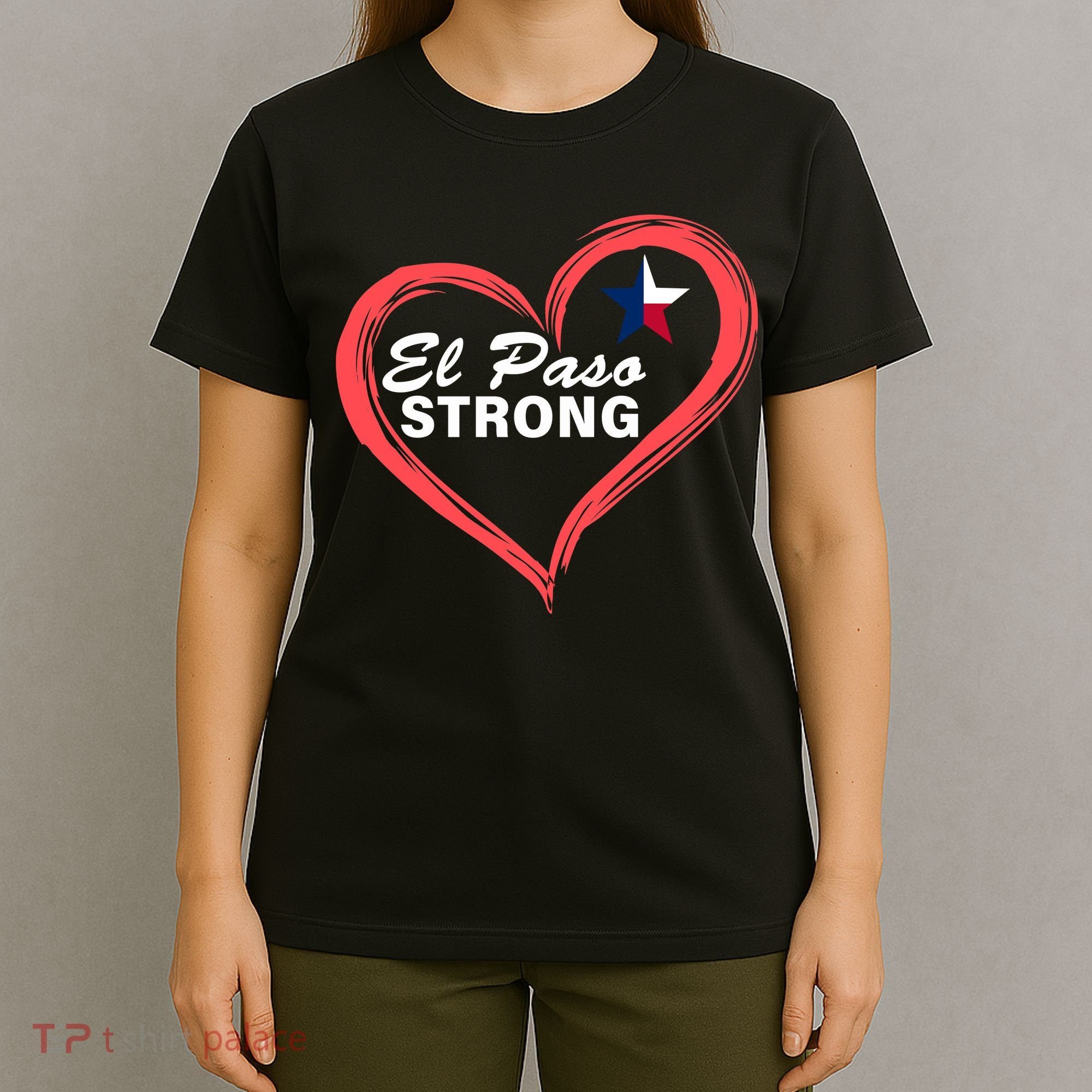 El Paso Strong Heart Texas Star T-Shirt