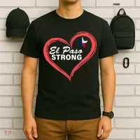 El Paso Strong Heart Texas Star T-Shirt thumb 6