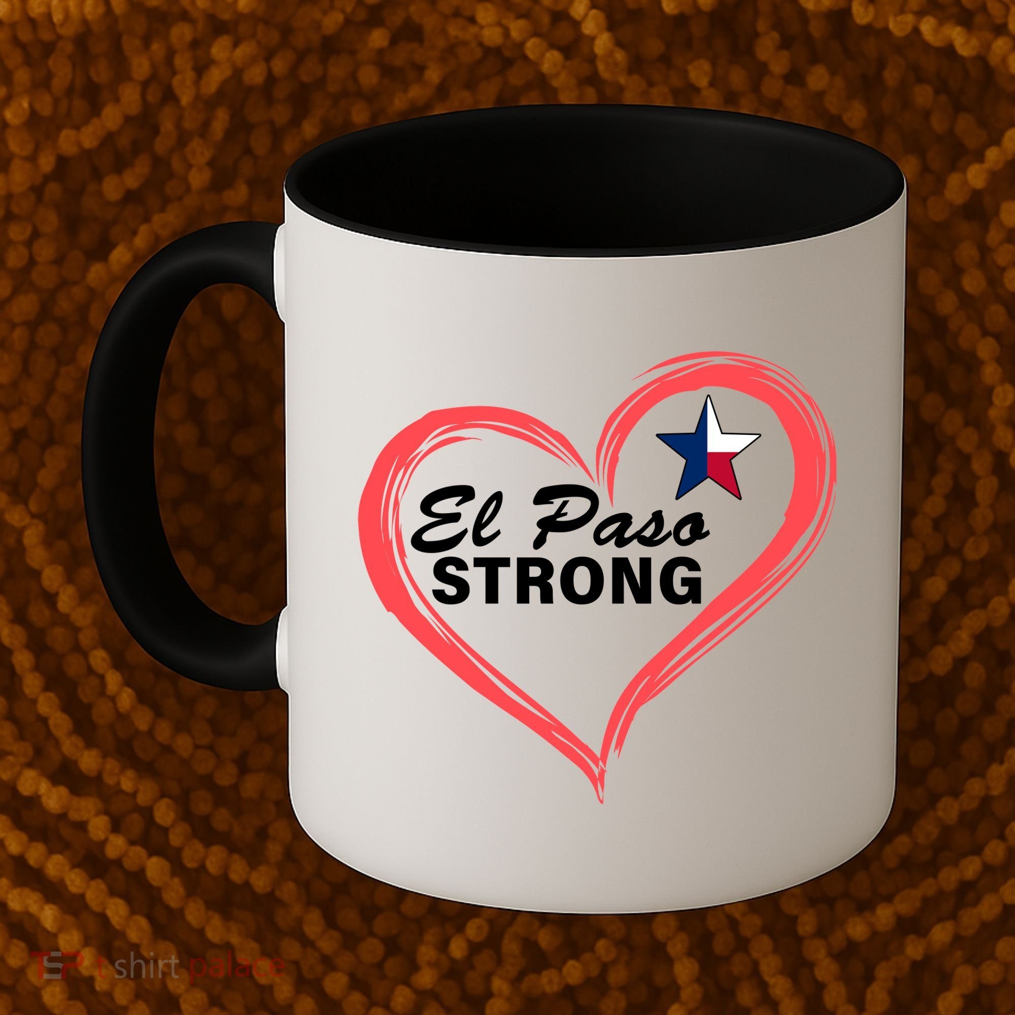 El Paso Strong Heart Texas Star Coffee Mug