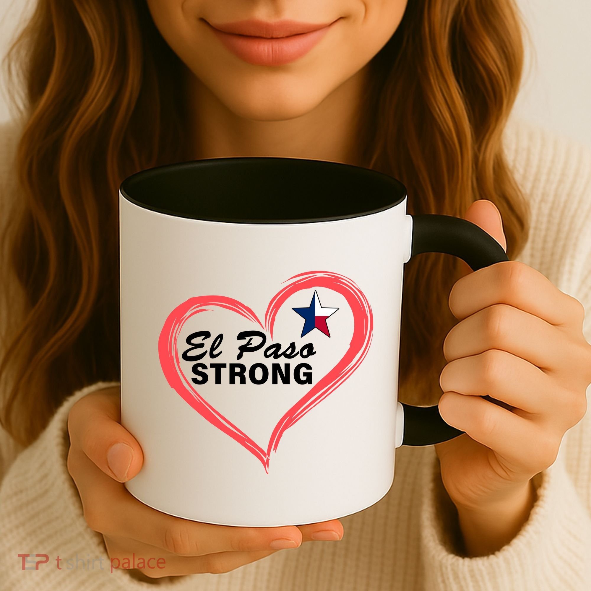 El Paso Strong Heart Texas Star Coffee Mug