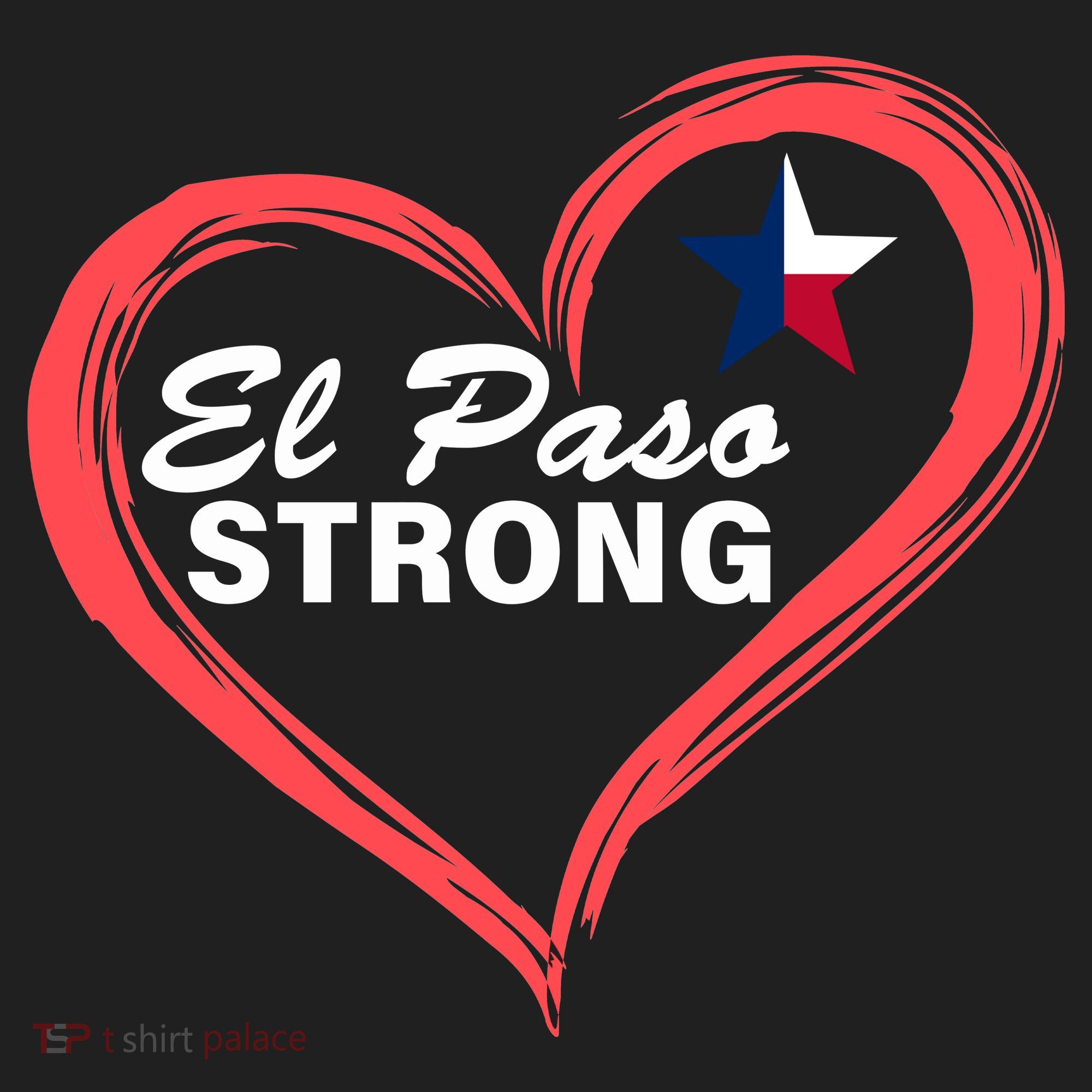 El Paso Strong Heart Texas Star Beanie