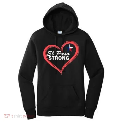El Paso Strong Heart Texas Star Women's Hoodie