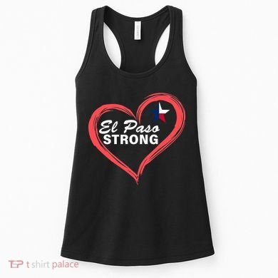 El Paso Strong Heart Texas Star Women's Tank Top