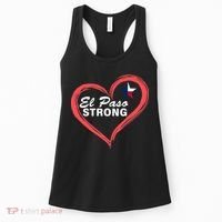 El Paso Strong Heart Texas Star Women's Tank Top thumb 0