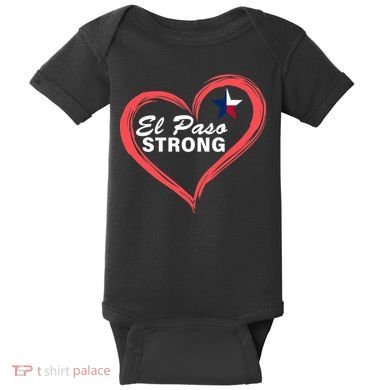 El Paso Strong Heart Texas Star Baby Bodysuit