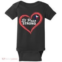 El Paso Strong Heart Texas Star Baby Bodysuit thumb 0
