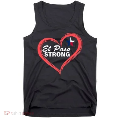 El Paso Strong Heart Texas Star Tank Top
