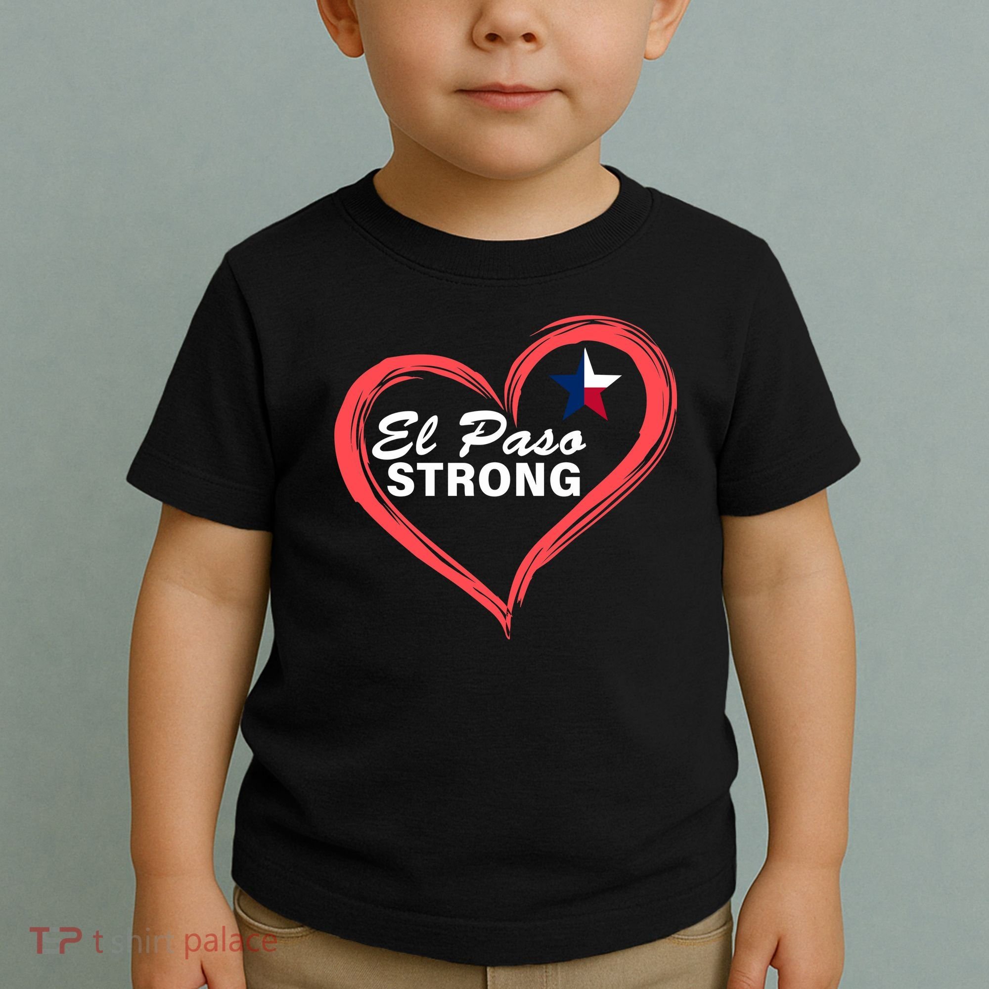 El Paso Strong Heart Texas Star Toddler T-Shirt