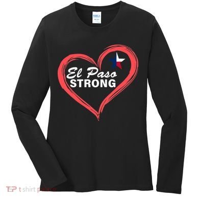 El Paso Strong Heart Texas Star Women's Long Sleeve Shirt