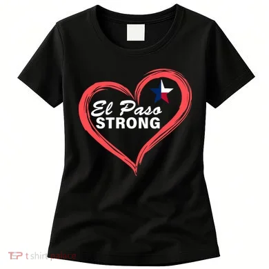 El Paso Strong Heart Texas Star Women's T-Shirt