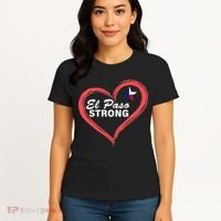 El Paso Strong Heart Texas Star Women's T-Shirt thumb 4
