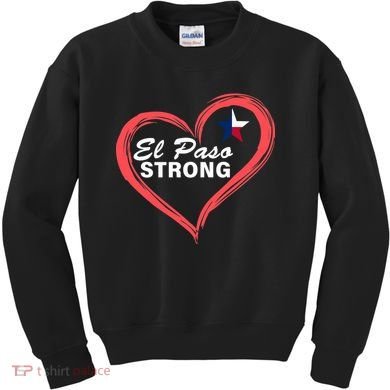 El Paso Strong Heart Texas Star Kids Sweatshirt
