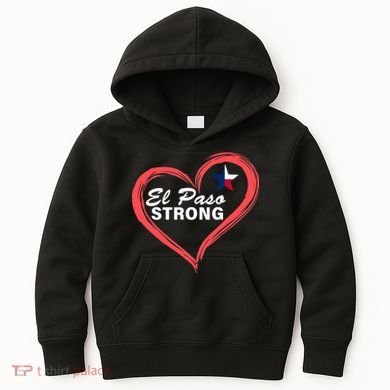 El Paso Strong Heart Texas Star Kids Hoodie
