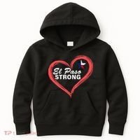 El Paso Strong Heart Texas Star Kids Hoodie thumb 0