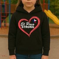 El Paso Strong Heart Texas Star Kids Hoodie thumb 3