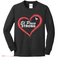 El Paso Strong Heart Texas Star Kids Long Sleeve Shirt thumb 0