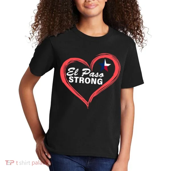 El Paso Strong Heart Texas Star Kids T-Shirt