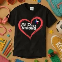 El Paso Strong Heart Texas Star Kids T-Shirt thumb 3