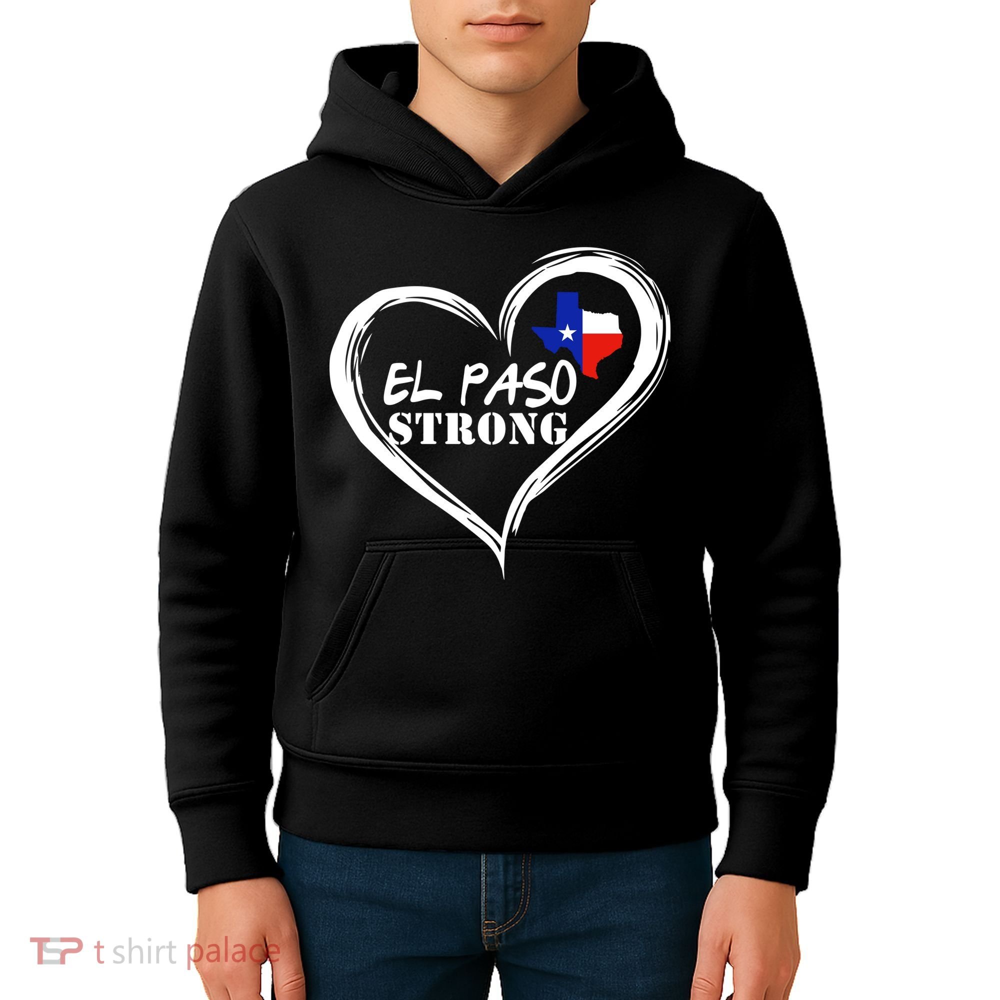 El Paso Strong Support Texas Kids Hoodie