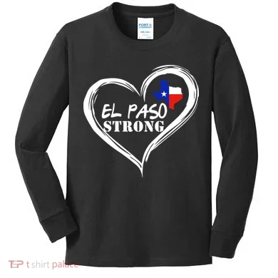 El Paso Strong Support Texas Kids Long Sleeve Shirt