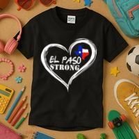 El Paso Strong Support Texas Kids T-Shirt thumb 3