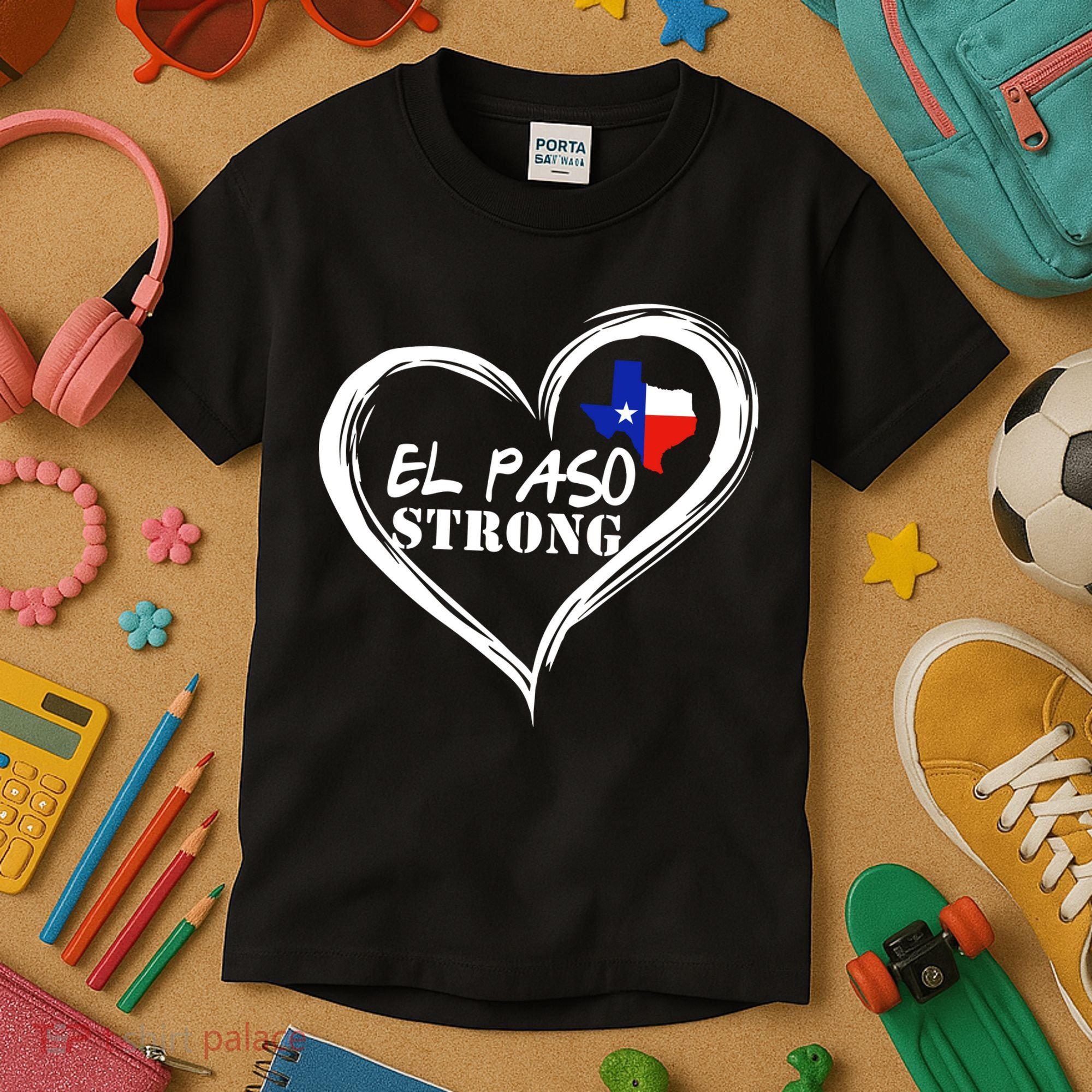 El Paso Strong Support Texas Kids T-Shirt
