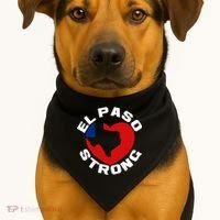 El Paso Strong Texas Heart USA-Made Doggie Bandana thumb 1